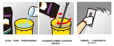 膩子粉怎么調？